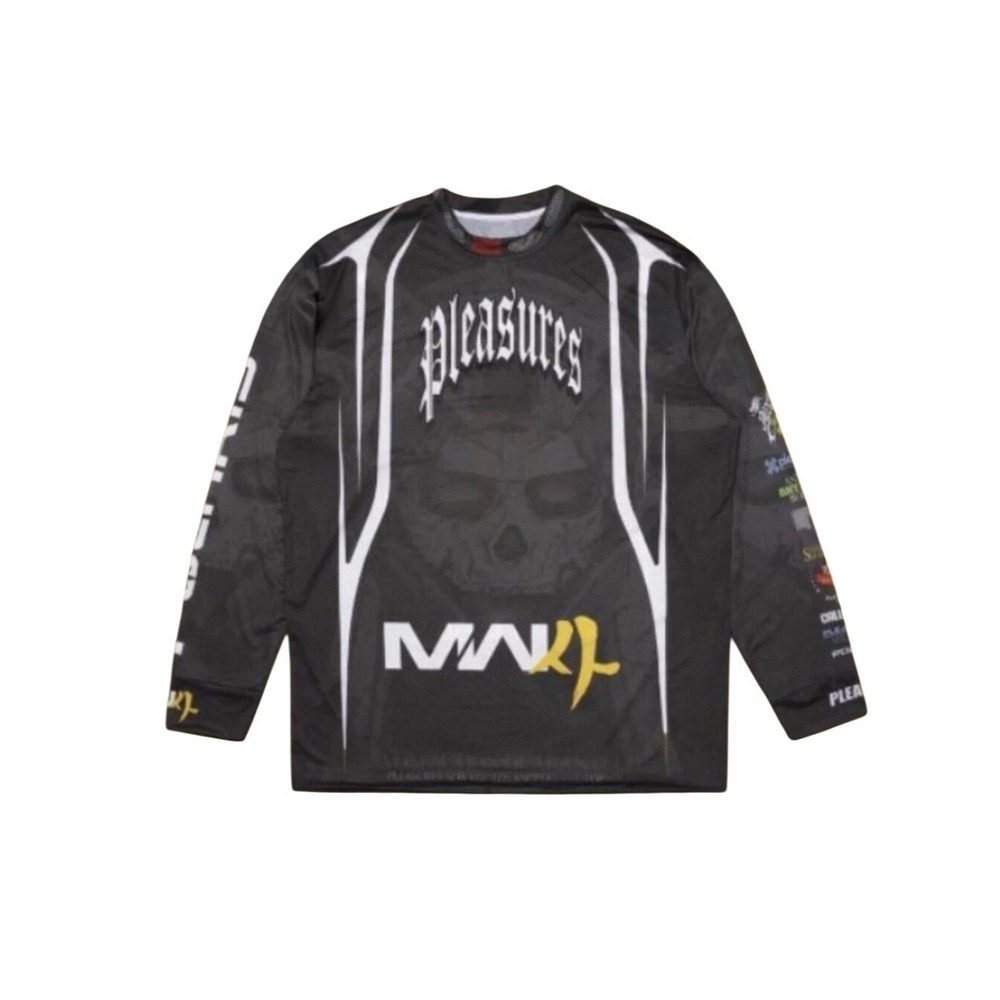 Fanatics Fest Call of Duty MW4 Modern Warfare Jersey Black Long Sleeve Mens XL